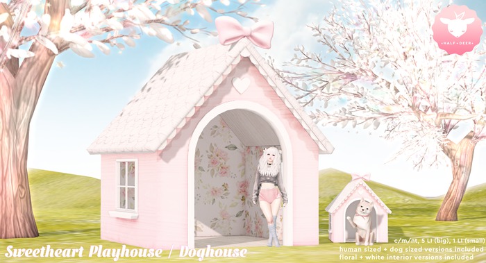 +Half-Deer+ Sweetheart Playhouse + Doghouse [Set]