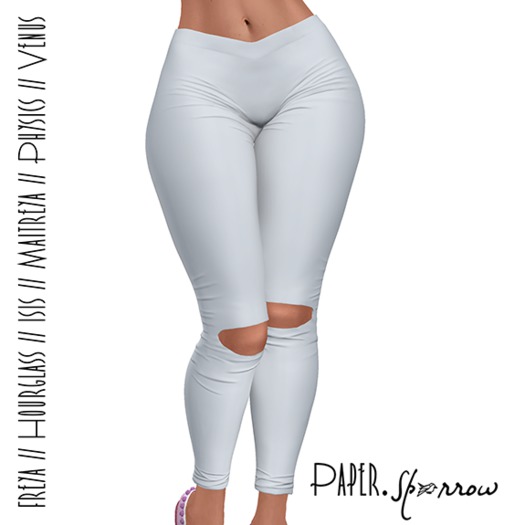 Paper.Sparrow - White - Imogen Yoga Pants