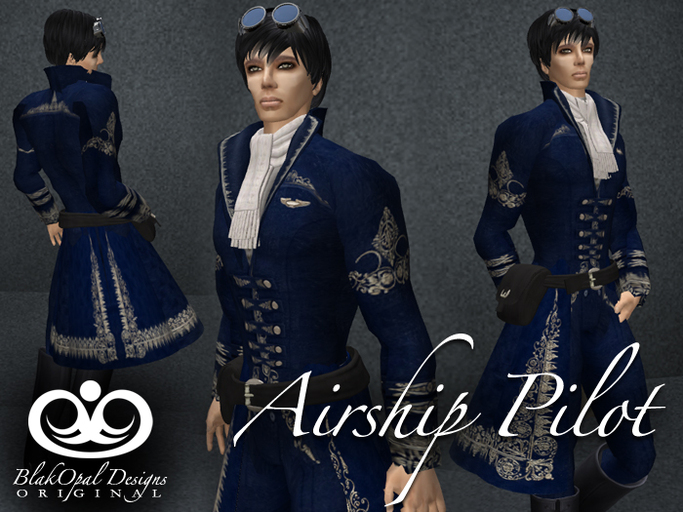 Airship Pilot Outfit - Blue