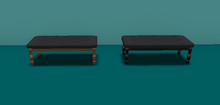 Dakota Designs Tuft Cushioned Bench Black set