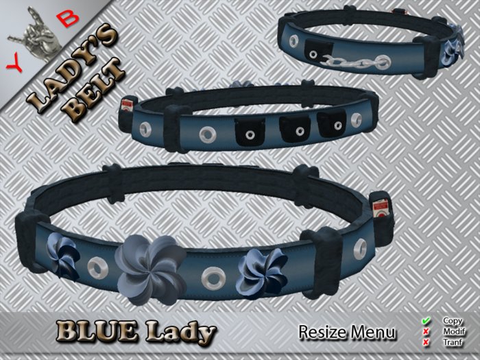 YB Belt Lady's Blue Lady