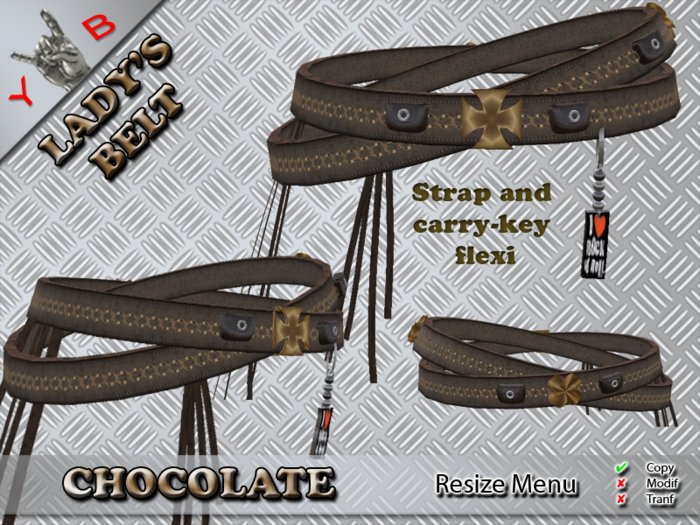 YB Belt Lady's Chocolate 