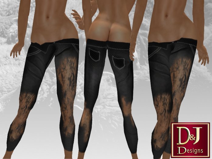 D&J Low waist Prili Pants black