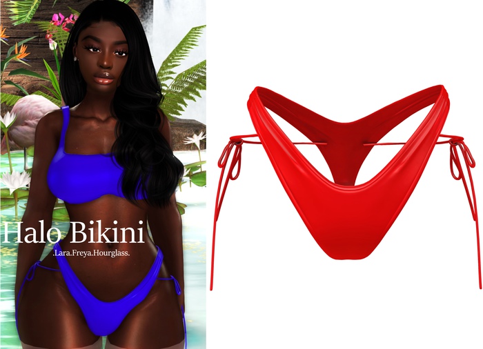 {Monarch} Halo Bikini // Briefs // Red