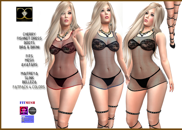 CHERRY FISHNET FATPACK