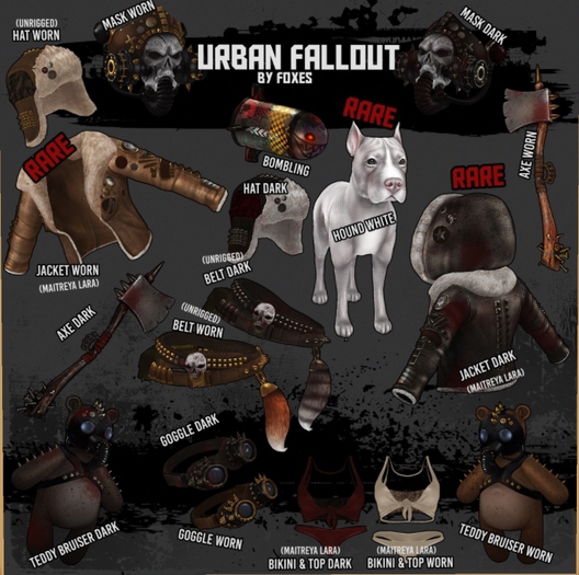 Foxes - Urban Fallout - Hound - White RARE