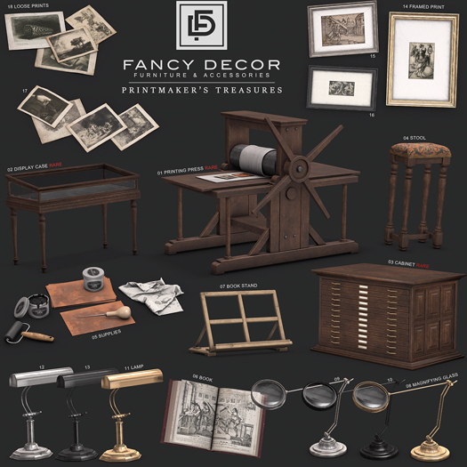 10 Fancy Decor: Printmaker's Magnifying Glass (black)