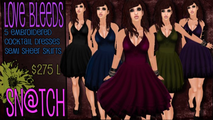 :::Sn@tch Love Bleeds Dress:::