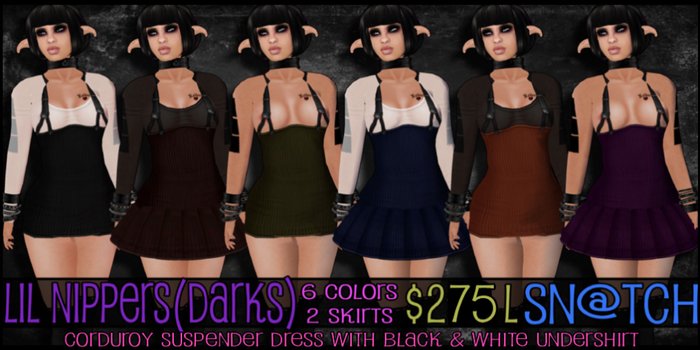:::Sn@tch Lil Nipper Dress (Darks):::