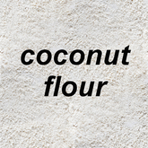 coconut flour - texture