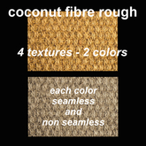 coconut fibre rough textures