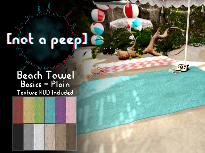 [n.a.p] Beach Towel - Basic Plain Pack