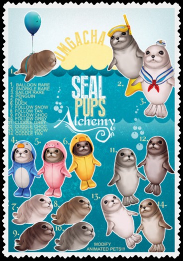 Alchemy -  Seal Pups - Balloon ! [box] RARE