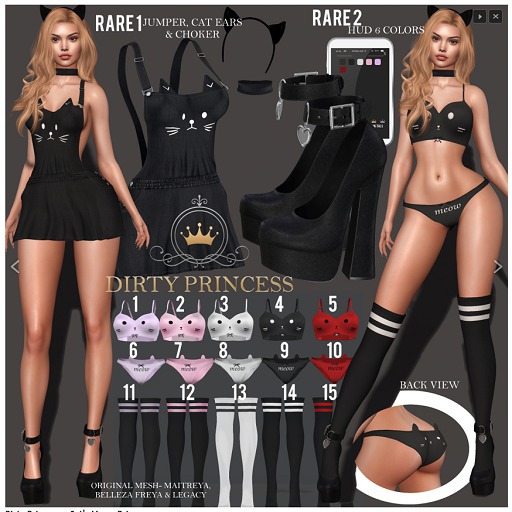 DIRTY PRINCESS- Cat's Meow COMPLETE PURPLE