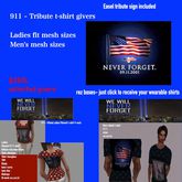 911 tribute t-shirt givers & Easel-BOX