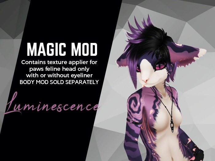 PAWS Feline Head - Magic Mod: Luminescence (Retired)
