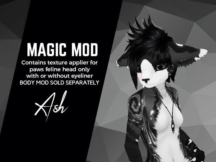 Paws Feline Head - Magic Mod: Ash (Retired)