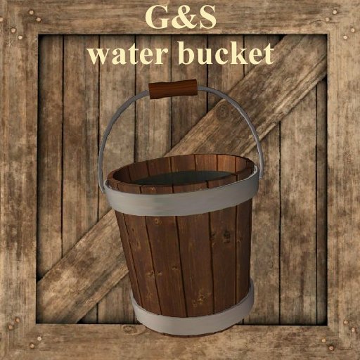 bucket of water  G&S storage vendor crate texture BC