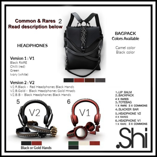 .Shi : Headphone [V2.R.Black] RARE