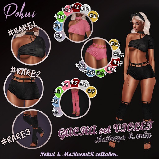 [POHUI] & MoRnemiR - Gacha Set "VIOLET" - #21
