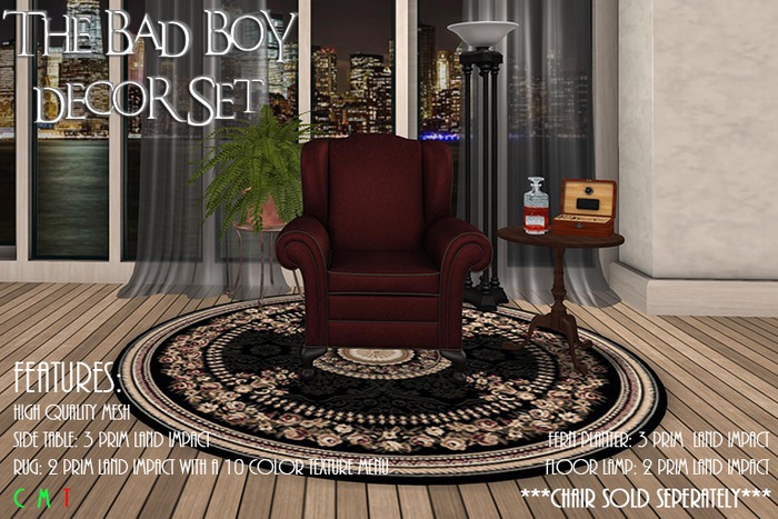 [NB] ~ Bad Boy's Decor Set (Wear Me)