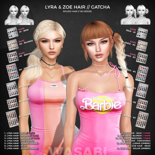 Wasabi // Zoe Mesh Hair - #13 Reds