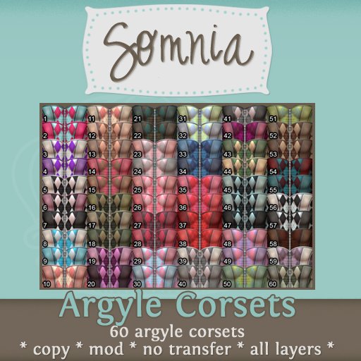 .: Somnia :. Argyle Corsets {BOXED}