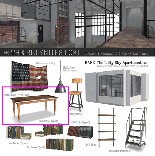 Soy. BKLYNITES LOFT - Craftsman's  Work Table