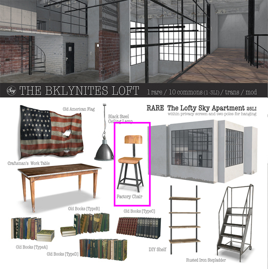 Soy. BKLYNITES LOFT - Factory Chair