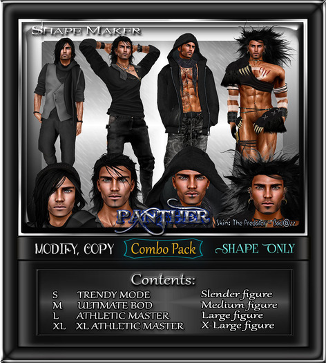++SHAPE MAKER++"PANTHER SHAPE"COMBO PACK