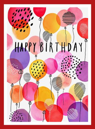 Birthday Balloons Card