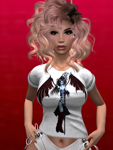 DEMON QUEEN MIDRIFF TEE (ADD TO UNPACK)