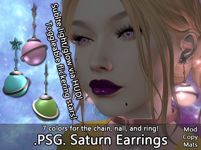 .PSG. Saturn Earrings