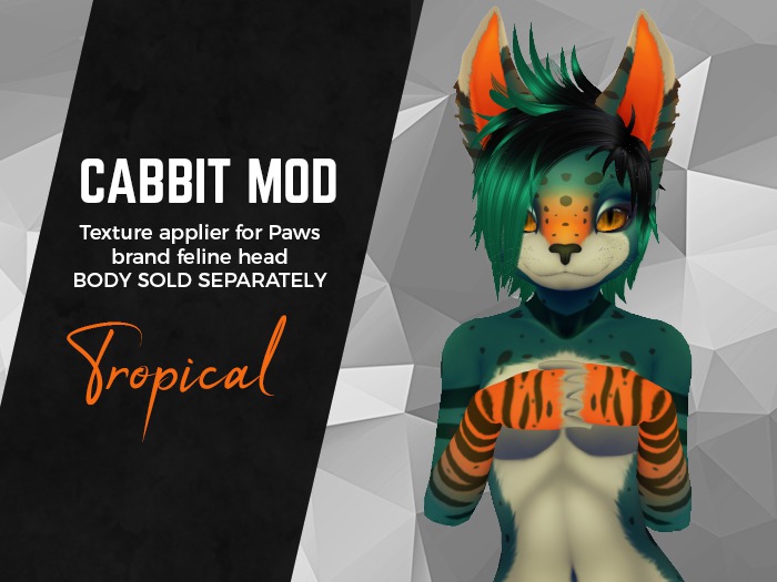 . { f } . PAWS Feline Head: Cabbit 2.0 - Bubblegum