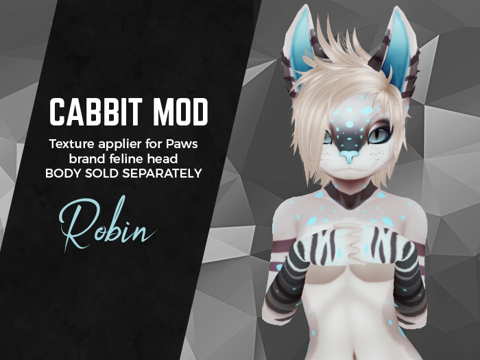 Paws Feline Head - Cabbit: Robin