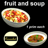 fruit and soup