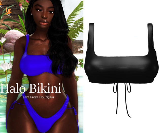 {Monarch} Halo Bikini // Top // Black