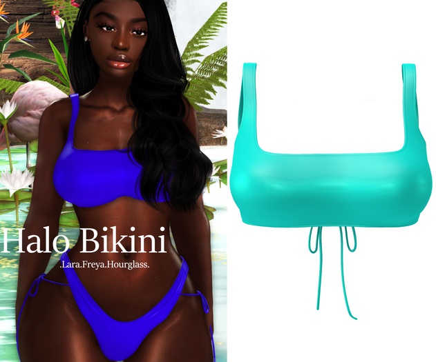 {Monarch} Halo Bikini // Top // Blue