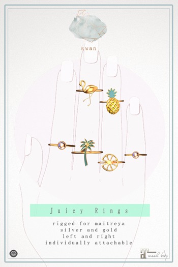 Swan Juicy Rings - Maitreya