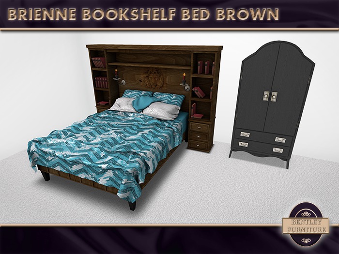 Brienne Bookshelf Bed Brown - PG Version 