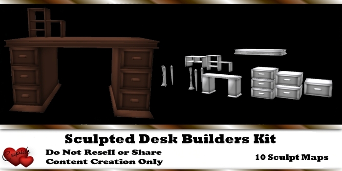 Sculpted desk Builders Kit