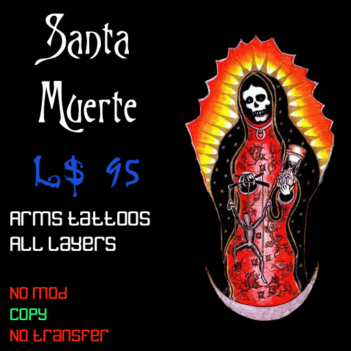 [CS] Santa Muerte arms tattoos (all layers)