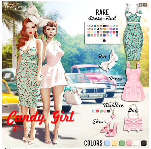 Belle Epoque { Candy Girl } Necklace Pink