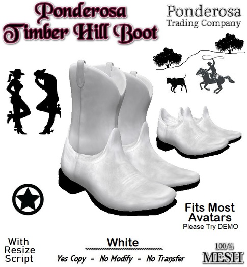 Timber Hill Boot [MESH] White