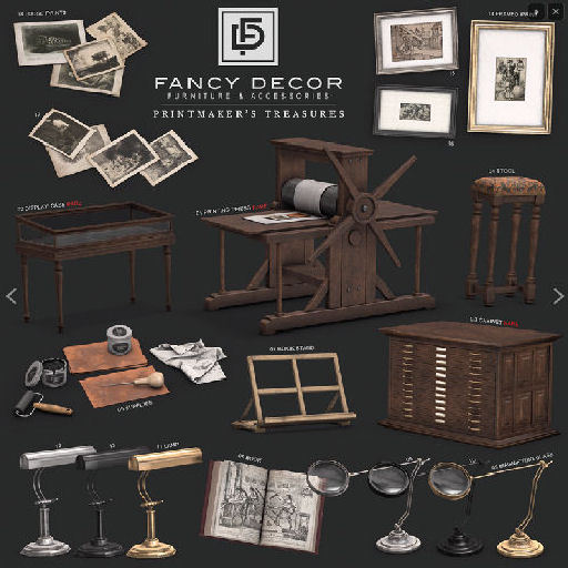 12 Fancy Decor: Printmaker's Lamp (silver)