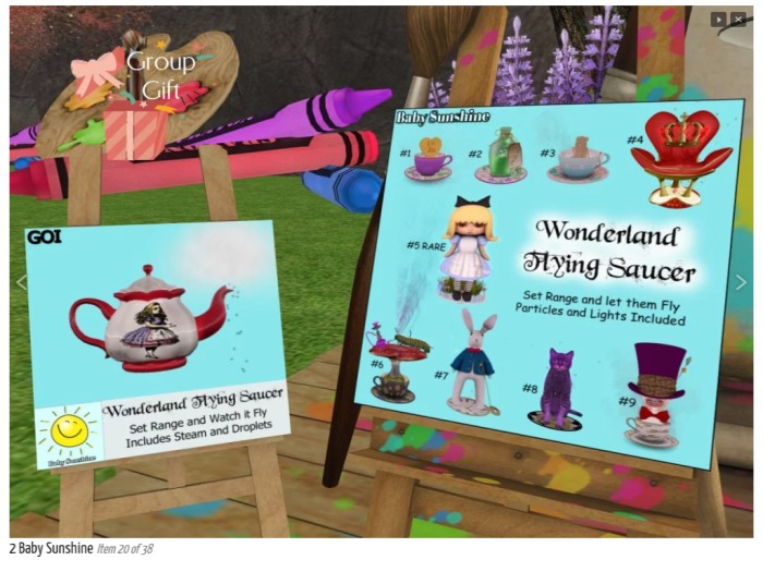 Wonderland Flying Saucer # RARE Alice