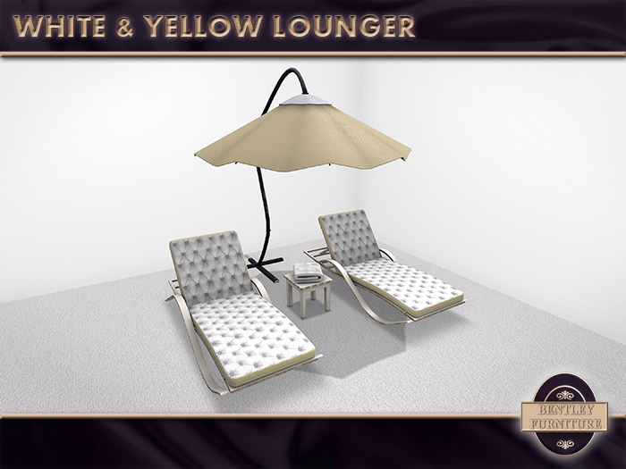 White Leather Lounger Set - PG Version