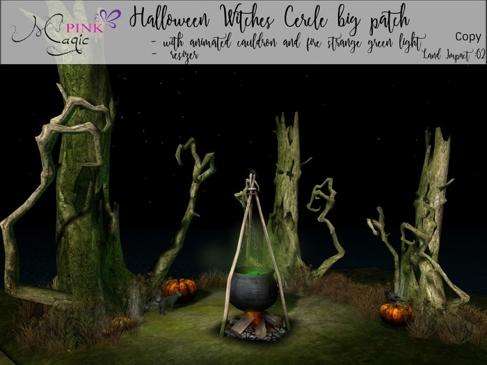 Pink Magic : Halloween Witches Cercle Big Patch