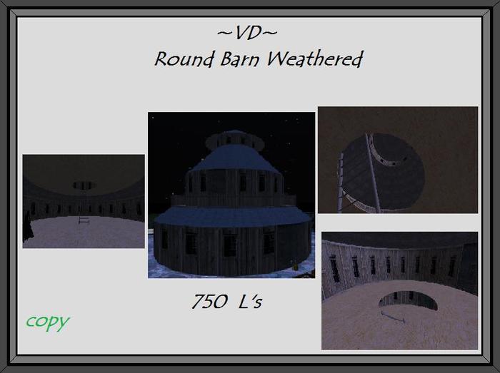 ~VD~ Round Barn Weathered boxed