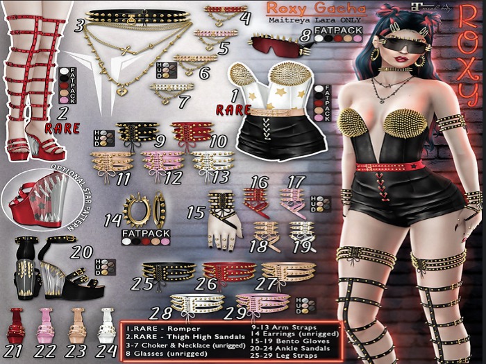 **RE** Roxy Choker & Necklace - Pink - Common